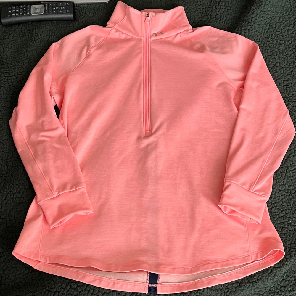 Under Armour Coral Pink 1/4 Zip Pullover